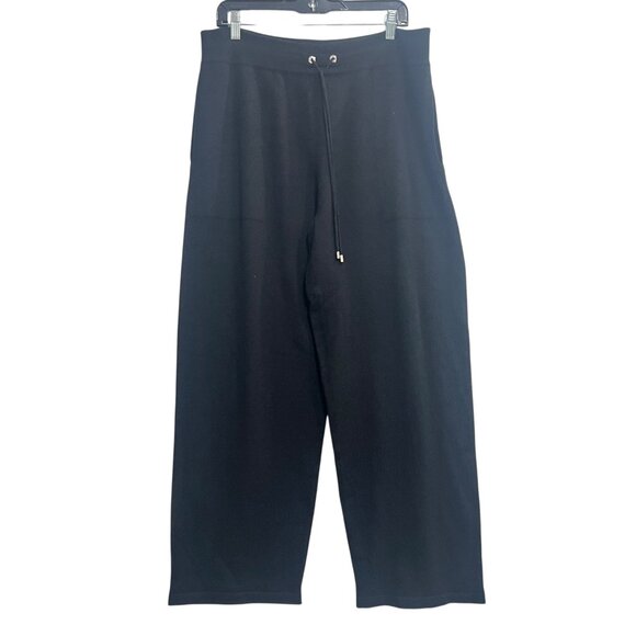 Chanel Black Cashmere Straight Leg Pants size FR 50/18